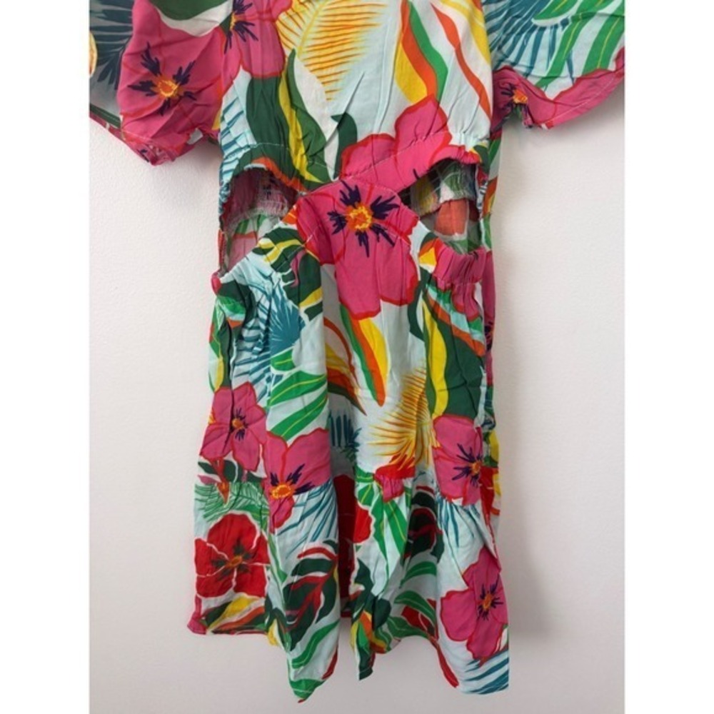 Fusionista Floral Mini Dress with Cut-Outs – Size Medium – NWT – Women's - Picture 3 of 6